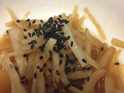 レンジで1品!大根の皮のきんぴら